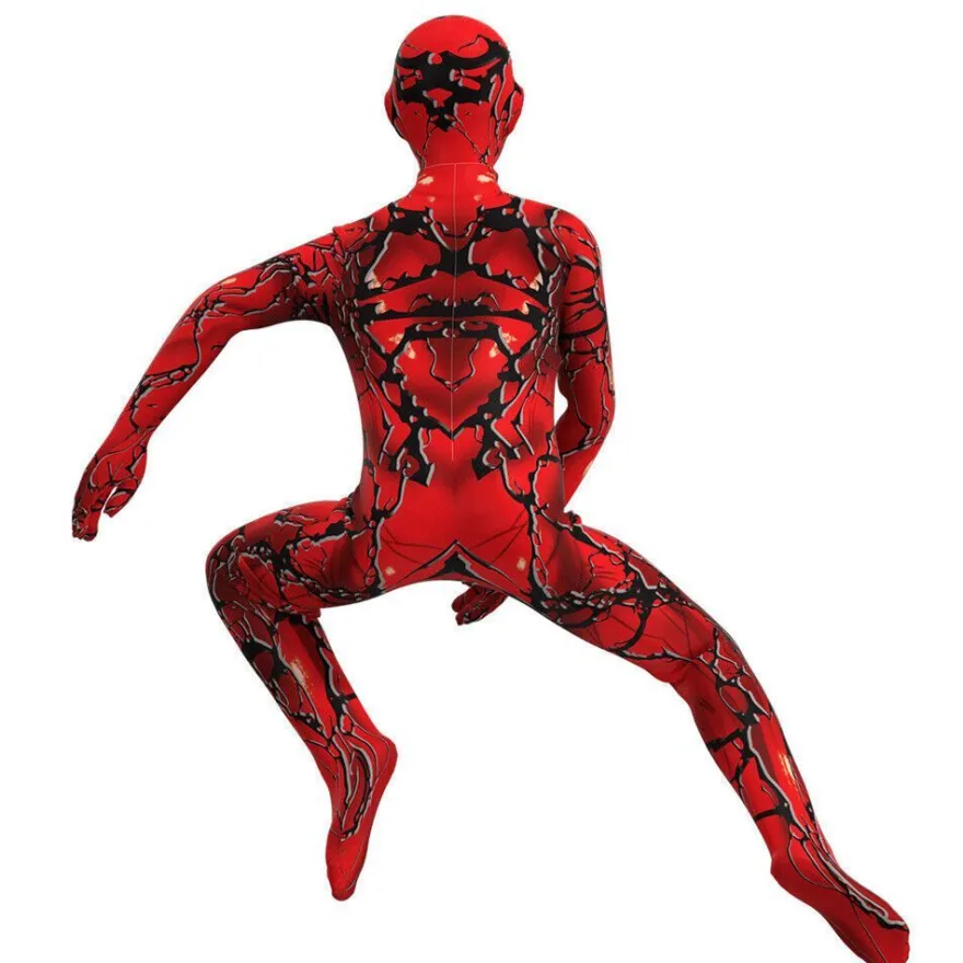 Kinder Jungen Venom Cosplay Kostum Jumpsuit Halloween Party Karneval Outfit Set*