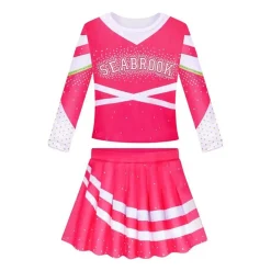 Kinder Madchen Zombie 3 Cheerleader Cosplay Kostum Karneval Fasching Outfit Set