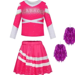 Kinder Madchen Zombie 3 Cheerleader Cosplay Kostum Karneval Fasching Outfit Set