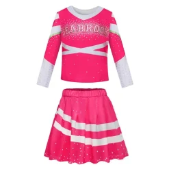 Kinder Madchen Zombie 3 Cheerleader Cosplay Kostum Karneval Fasching Outfit Set