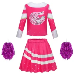 Kinder Madchen Zombie 3 Cheerleader Cosplay Kostum Karneval Fasching Outfit Set