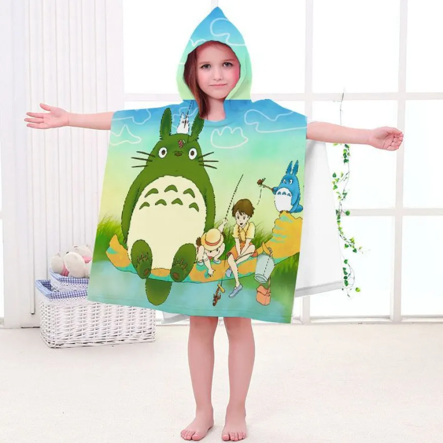 Kinder MY Neighbour TOTORO Badetuch Mei Kiki's Delivery Service Pooltücher Bademantel