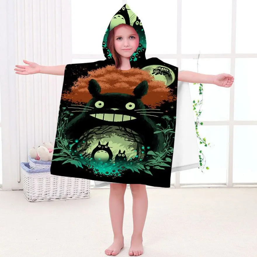 Kinder MY Neighbour TOTORO Badetuch Mei Kiki's Delivery Service Pooltücher Bademantel