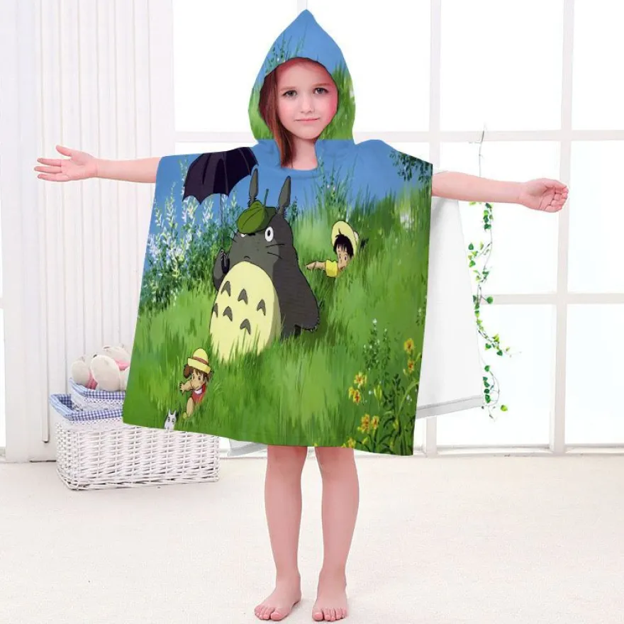 Kinder MY Neighbour TOTORO Badetuch Mei Kiki's Delivery Service Pooltücher Bademantel