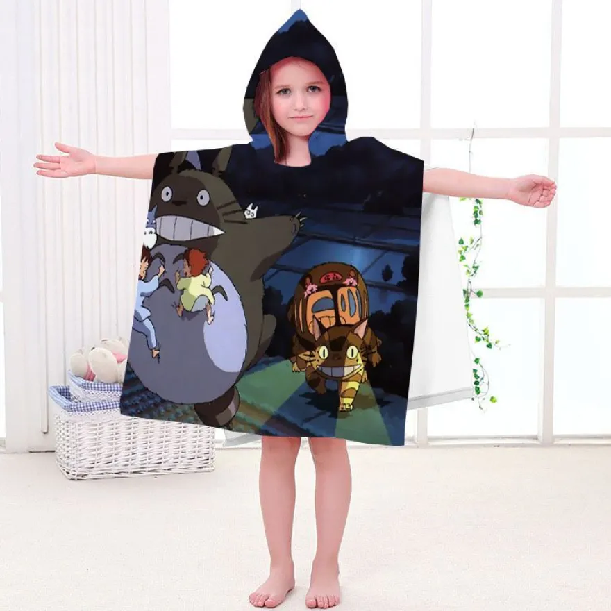 Kinder MY Neighbour TOTORO Badetuch Mei Kiki's Delivery Service Pooltücher Bademantel