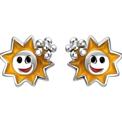 Kinder Ohrstecker Sonne 925 Sterling Silber Ohrringe Silberohrringe