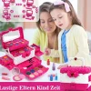 Kinderschminke Mädchen Schminkkoffer Set - Waschbar Make Up Spielzeug für