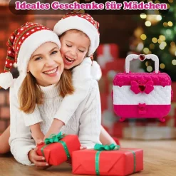Kinderschminke Mädchen Schminkkoffer Set - Waschbar Make Up Spielzeug für