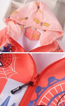Kinder Spider-man Marvel Zip Hoody Winterjacken Junge Tide Mantel Outdoorjacken