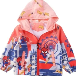 Kinder Spider-man Marvel Zip Hoody Winterjacken Junge Tide Mantel Outdoorjacken