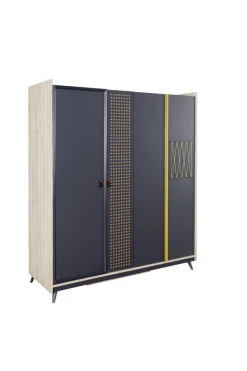 Kinderzimmer Set Dark Point in Grau
