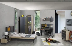 Kinderzimmer Set Dark Point in Grau