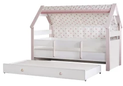 Kinderzimmer-Set Rainbow in Weiß/Rosa 4-Teilig
