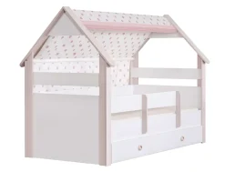 Kinderzimmer-Set Rainbow in Weiß/Rosa 4-Teilig