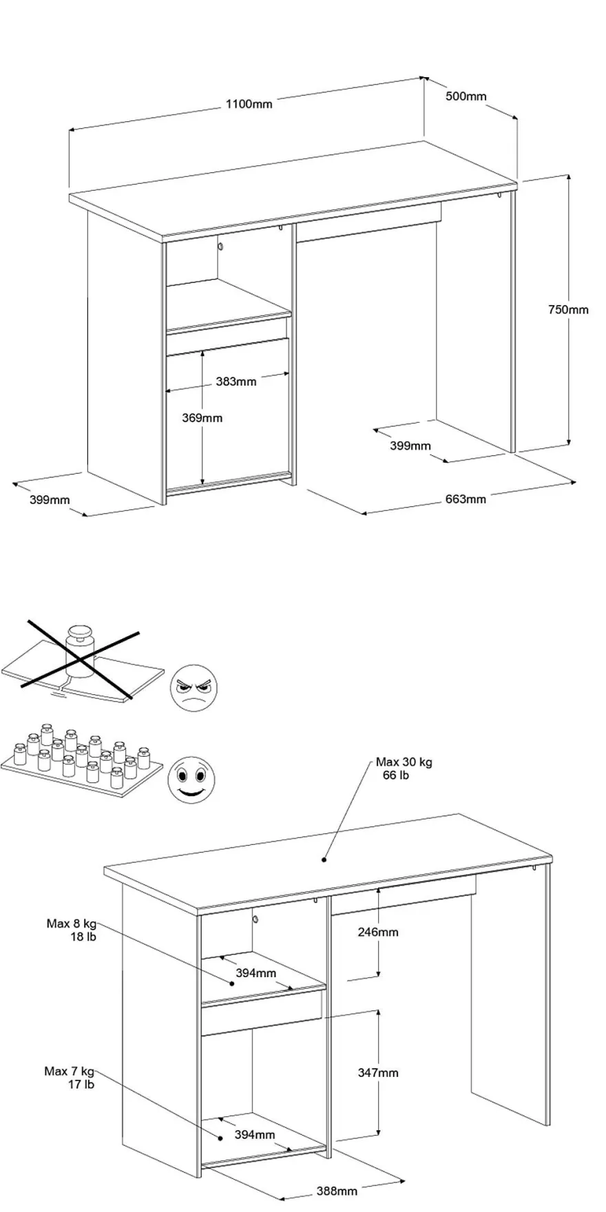 Kinderzimmer-Set 3-tlg. Parisot Pirouette 15 Holzdekor Weiß