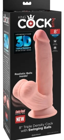 King Cock Plus - Triple Density Cock with Swinging Balls
