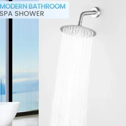 KINLIV 20CM Regendusche Duschkopf Gebürstetes Nickel, 8 Zoll Wasserfall
