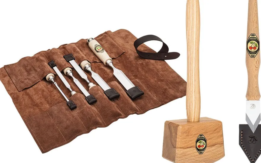 Kirschen Woodworker Essentials Set 2 - Stechbeitelsatz 6-10-12-16-20-26 mm in