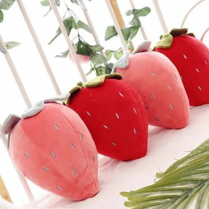 kissen Plüschpuppe Spielzeug Plüschtiere Obst Erdbeere