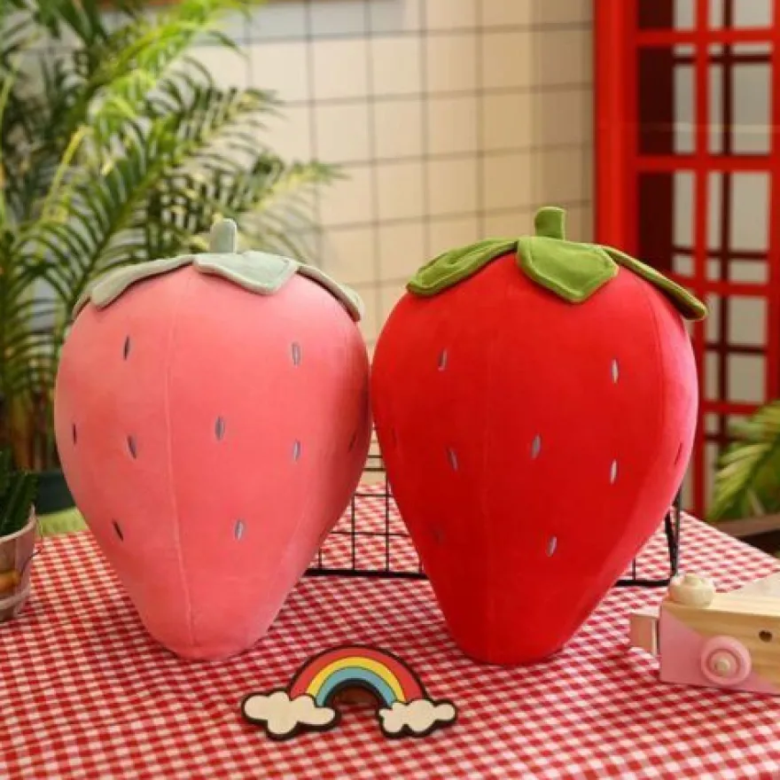 kissen Plüschpuppe Spielzeug Plüschtiere Obst Erdbeere