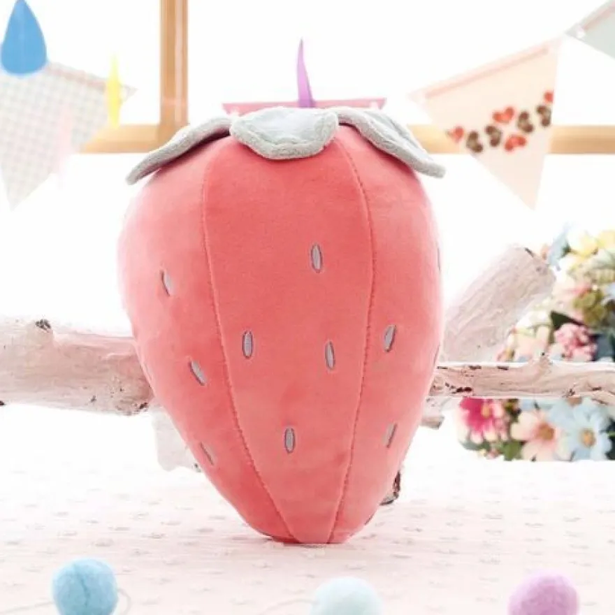 kissen Plüschpuppe Spielzeug Plüschtiere Obst Erdbeere