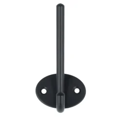 Klassischer Huthaken Kleiderhaken Schwarz matt beschichtet Wandhaken DIY Haken