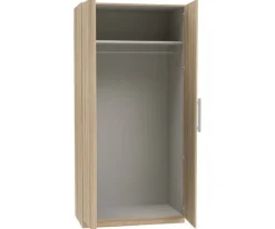 Kleiderschrank CDXS82, Schrank, Drehtürenschrank, 2 Türiger