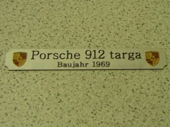 Kleines Namensschild für Modellständer - BMW Isetta