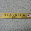 Kleines Namensschild für Modellständer - AIDA blu