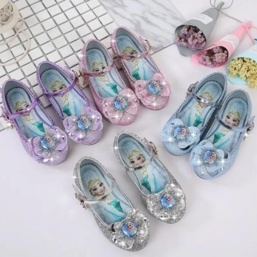 Kleinkind Kinder Madchen Prinzessin Schuhe Glitzer Pailletten Ballerinas Party