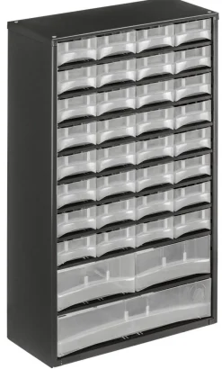 Kleinteilemagazin METALL 32 + 2 + 1 Schubladen Werkstattqualität TOPP TOOL BOX