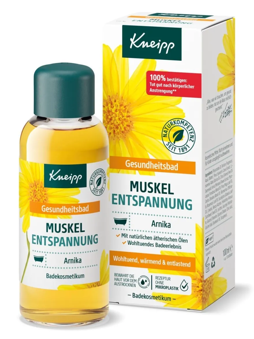 Kneipp® Gesundheitsbad Muskel Entspannung 100 ml Arnika ohne Mikroplastik