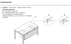 Knieraumblende für Schreibtisch: OGI