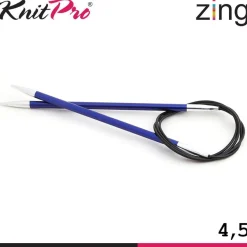 Knit Pro Zing Rundstricknadeln 120 cm leicht glatte Oberfläche 19 Größen