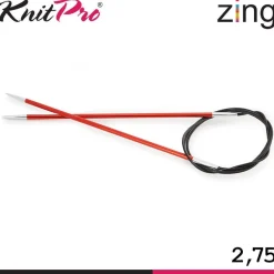 Knit Pro Zing Rundstricknadeln 60cm leicht glatte Oberfläche 19 Größen