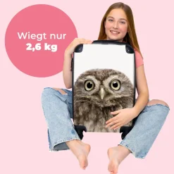 Koffer - Handgepäck - Eule - Küken - Kinder - Vogel - Trolley - Rollkoffer - Kleine
