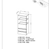 Kolpa ALEXIS Schrank mit T?r und Schubladen A 1011 GN