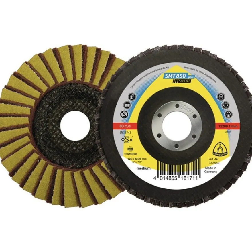 Kombi-Schleifmopteller gewölbt SMT850 plus, ø 125 mm Korn 60 braun (Menge: 5.00)