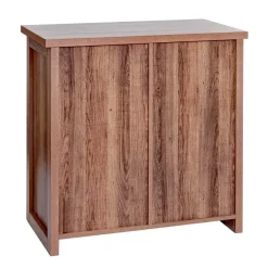 Kommode HWC-K75, Schrank, Schiebetüre 5 Staufächer, Holz-Optik Industrial 84x80x40cm