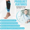 Kompression Wadenbandage 2 Stück für Sport Laufen Farbverlauf Blau