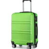 KONO Koffer Trolley M (55cm) Reisekoffer - Apfelgrün, Handgepäck geeignet