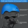 Korimefa Kinder Fahrradhelm Skaterhelm Verstellbar 3-13 Jahre Blau