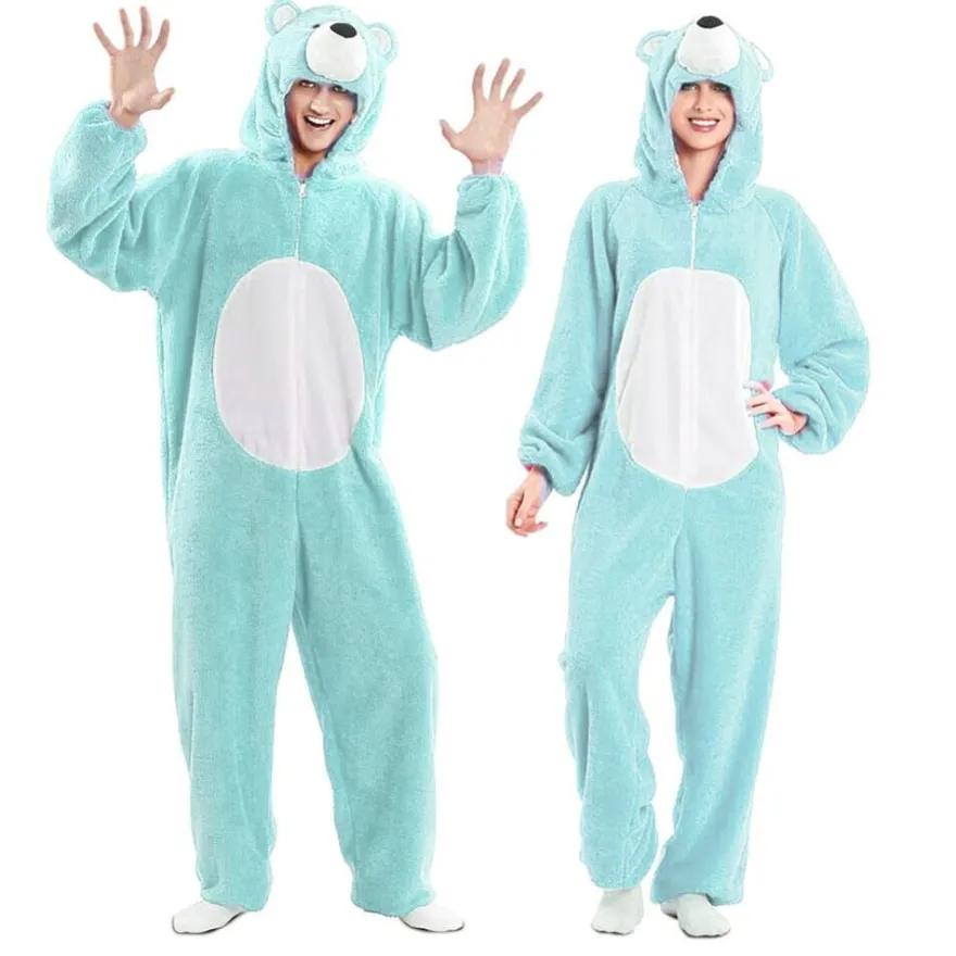 Kostüm Bär Overall türkis