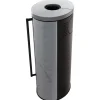 KRATKI ERIK Ø150 5,5 kW Keramikofen GRAY SATIN Deckel Schwarz Termotec