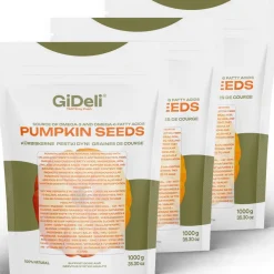 Kürbiskerne 3kg Geröstet Ungesalzen Schalenlos Vegan Snack Protein Zink GiDeli