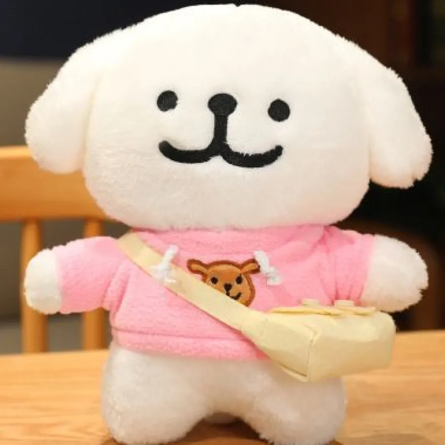 Kreativ Welpen Plüschtier Maltese Hund Plüsch Puppe Doll Kinder Spielzeug Gift 25cm
