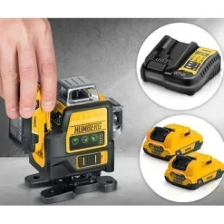 Kreuzlinienlaser im Koffer + Humberg HM-171 Stativ
