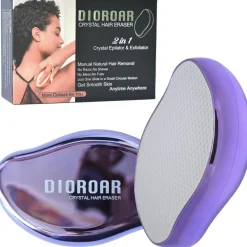 Kristall-Haarentferner Nanoglas Epilierer Peeling Violett Haut