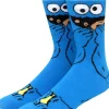 Krümelmonster Blaue Socken - Sesamstraße Crew Lustige Cartoon-Socken