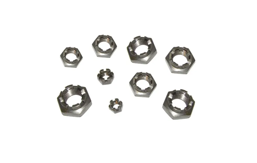 Kronenmutter Feingewinde M8 M10 M12 M14 M16 M18 M20 M22 M24 M27 M30 blank DIN937